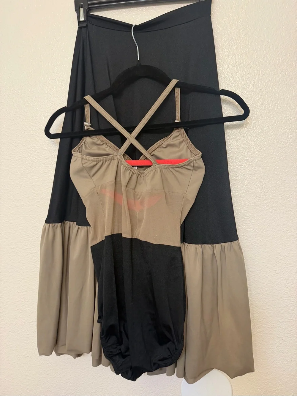 Kelle dance costume tan black 2 piece LYRICAL 5382 4331 CASTLE ON THE HILL teen